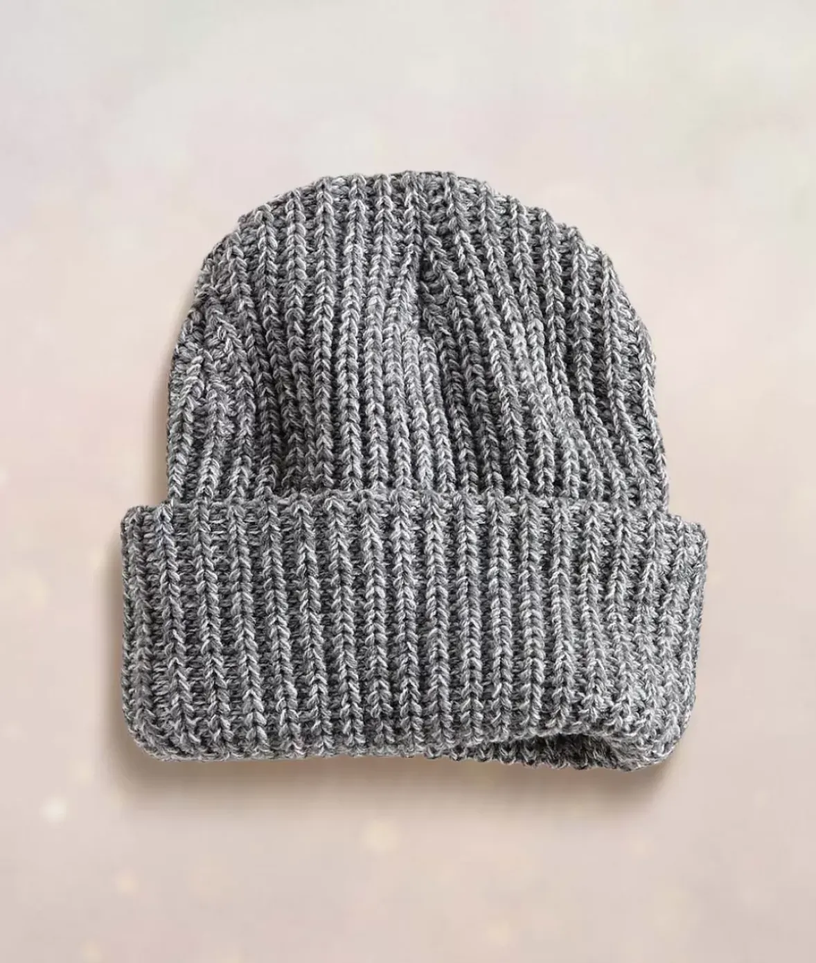 Nayked Apparel Accessories>Chunky Marled Yarn And Solid Color Soft Knit Hat