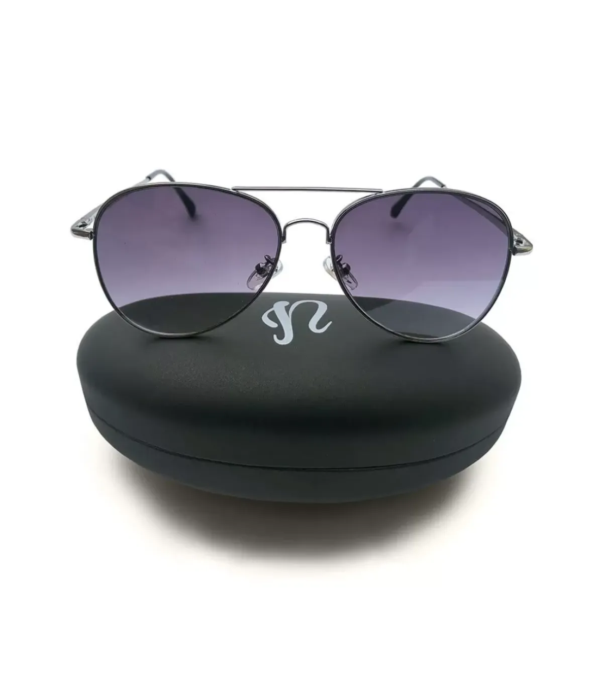 Nayked Apparel Accessories>Jordan By Flat Lens Aviator Sunglasses With Sunglass Case And Microfiber Cloth