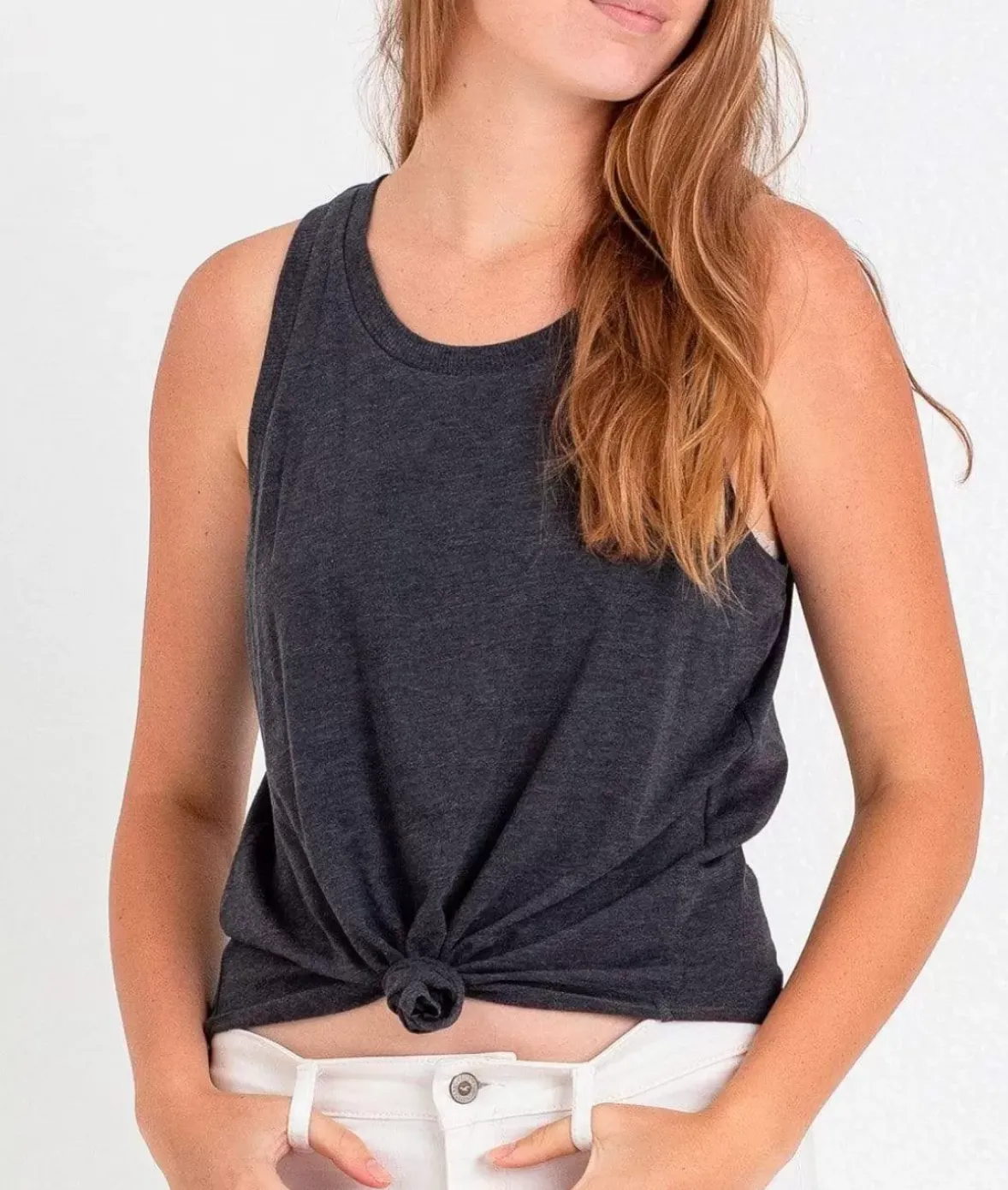 Nayked Apparel Athleisure>Ladies Ridiculously Soft Lightweight Knotted Tank