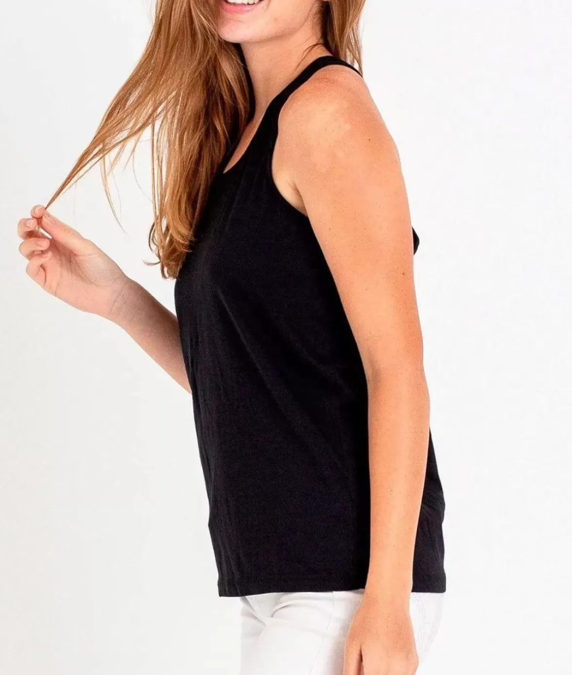 Nayked Apparel T-Shirts>Ladies Ridiculously Soft Knotted Racerback Tank