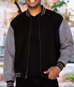Nayked Apparel Shirts>Legendary Wool Bomber Jacket