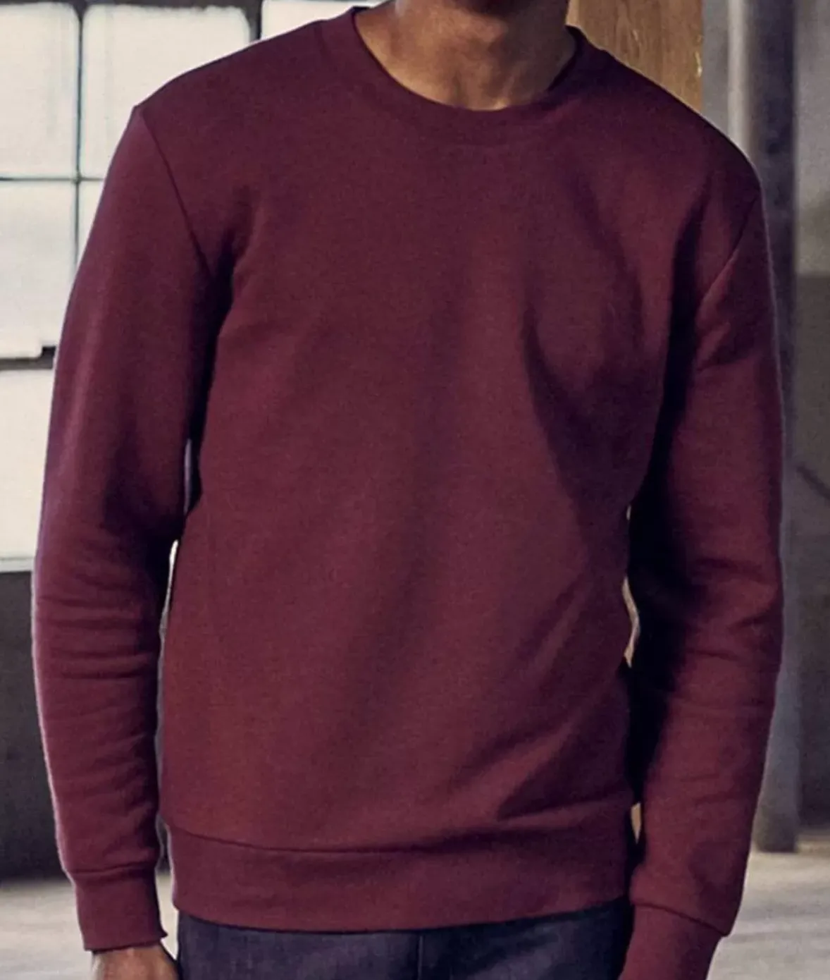 Nayked Apparel Shirts>Men Soft Eco Friendly Crew Neck Pullover