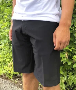 Nayked Apparel Bottoms>Men'S Black Hybrid Stretch Short