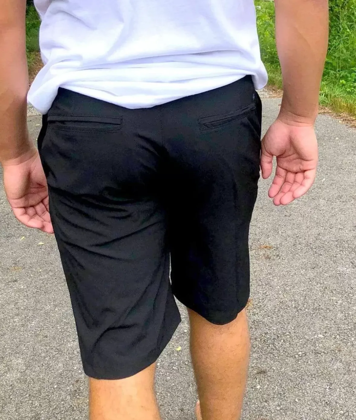 Nayked Apparel Swim>Men'S Black Hybrid Stretch Short