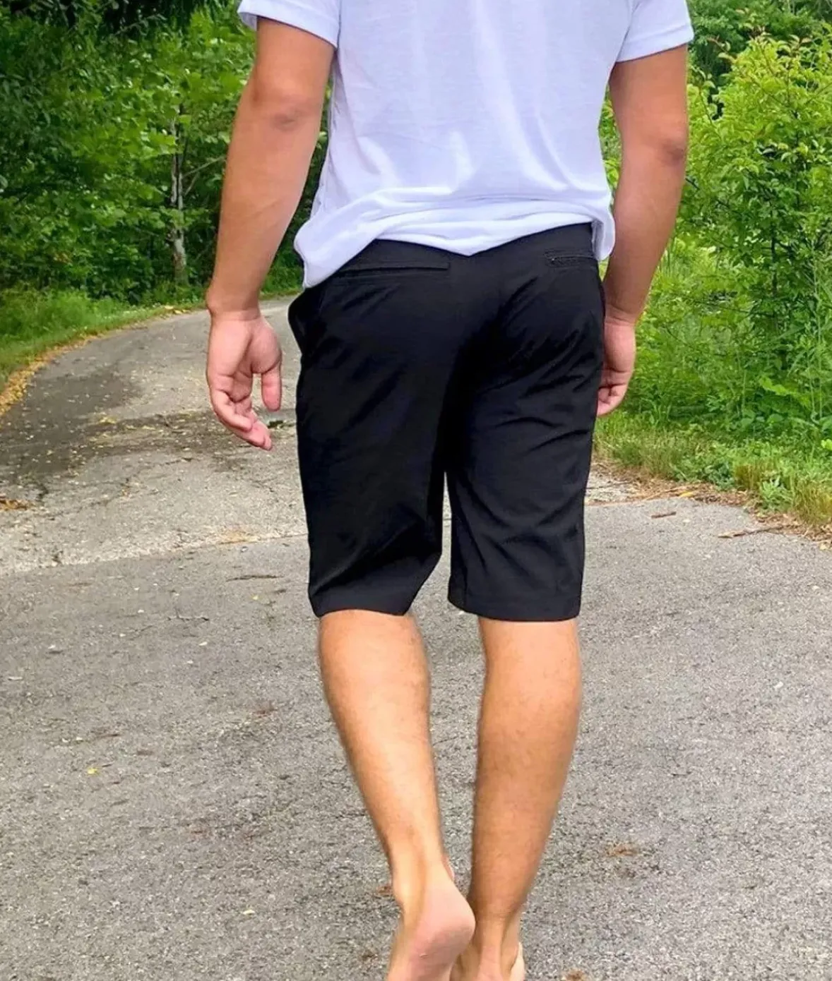 Nayked Apparel Swim>Men'S Black Hybrid Stretch Short