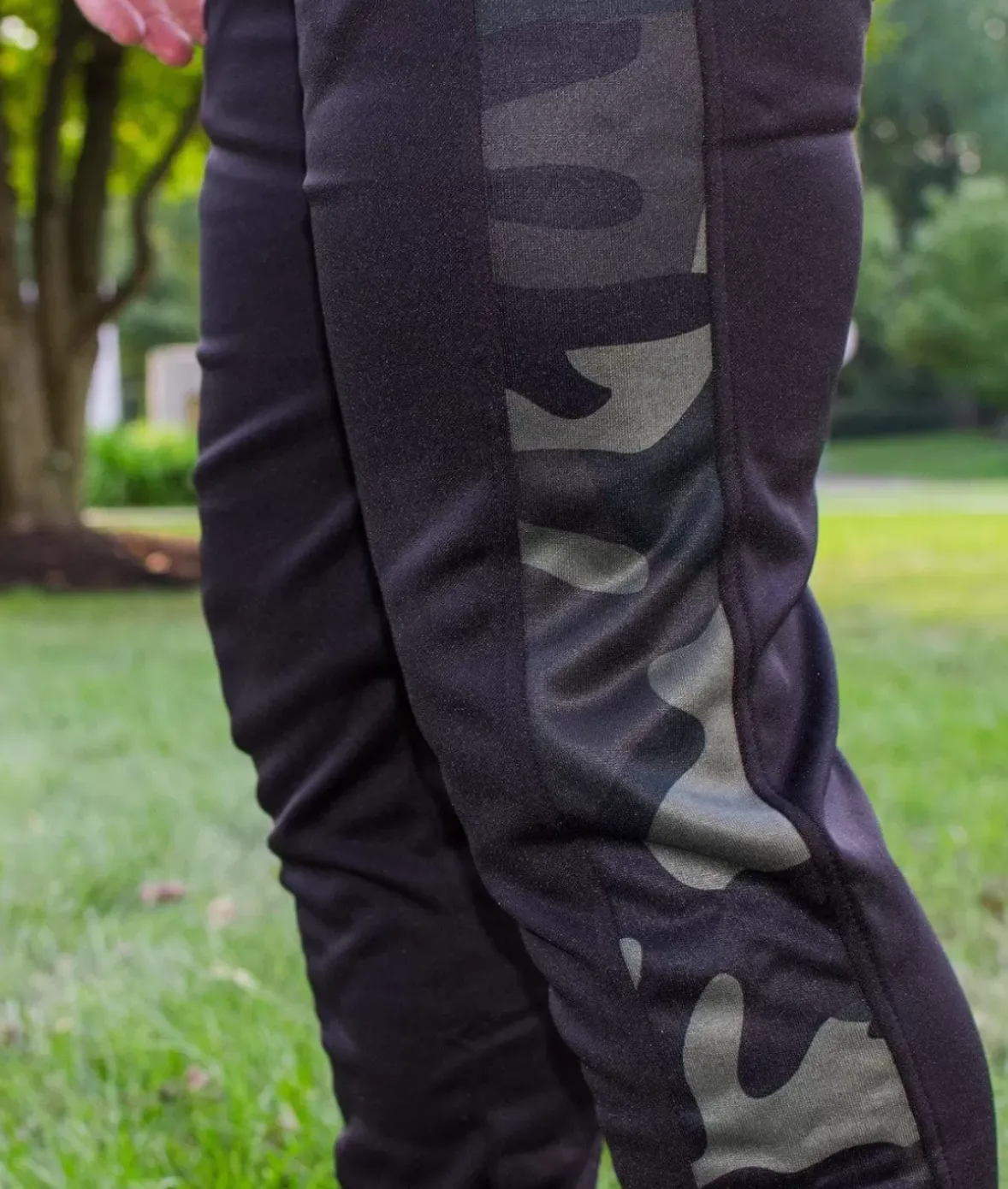 Nayked Apparel Bottoms>Men'S Camo Panel Midweight Tech Fleece Active Jogger/Discontinued Army Camo