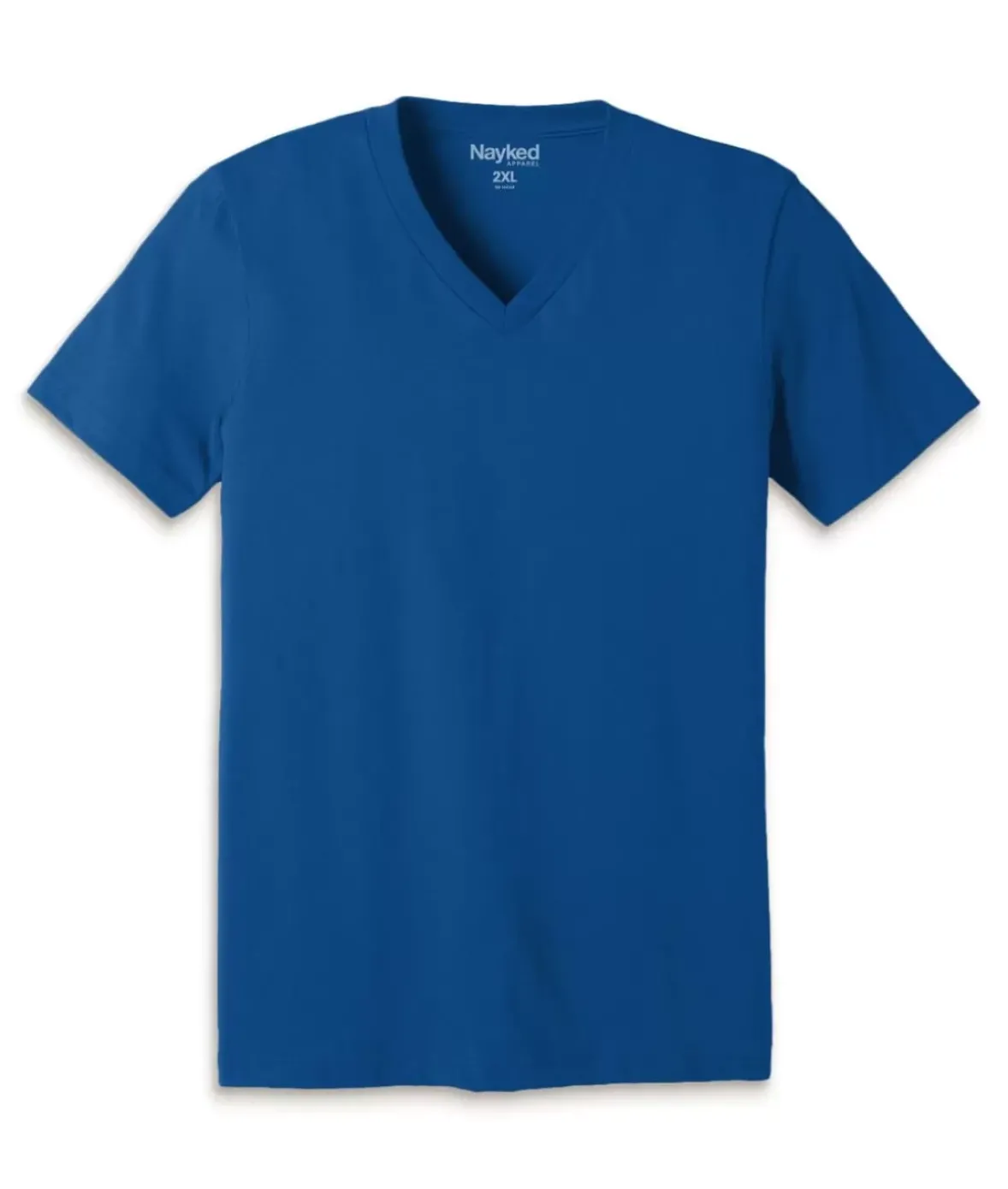 Nayked Apparel T-Shirts>Men'S Classic Cotton Big Short Sleeve V-Neck T-Shirt