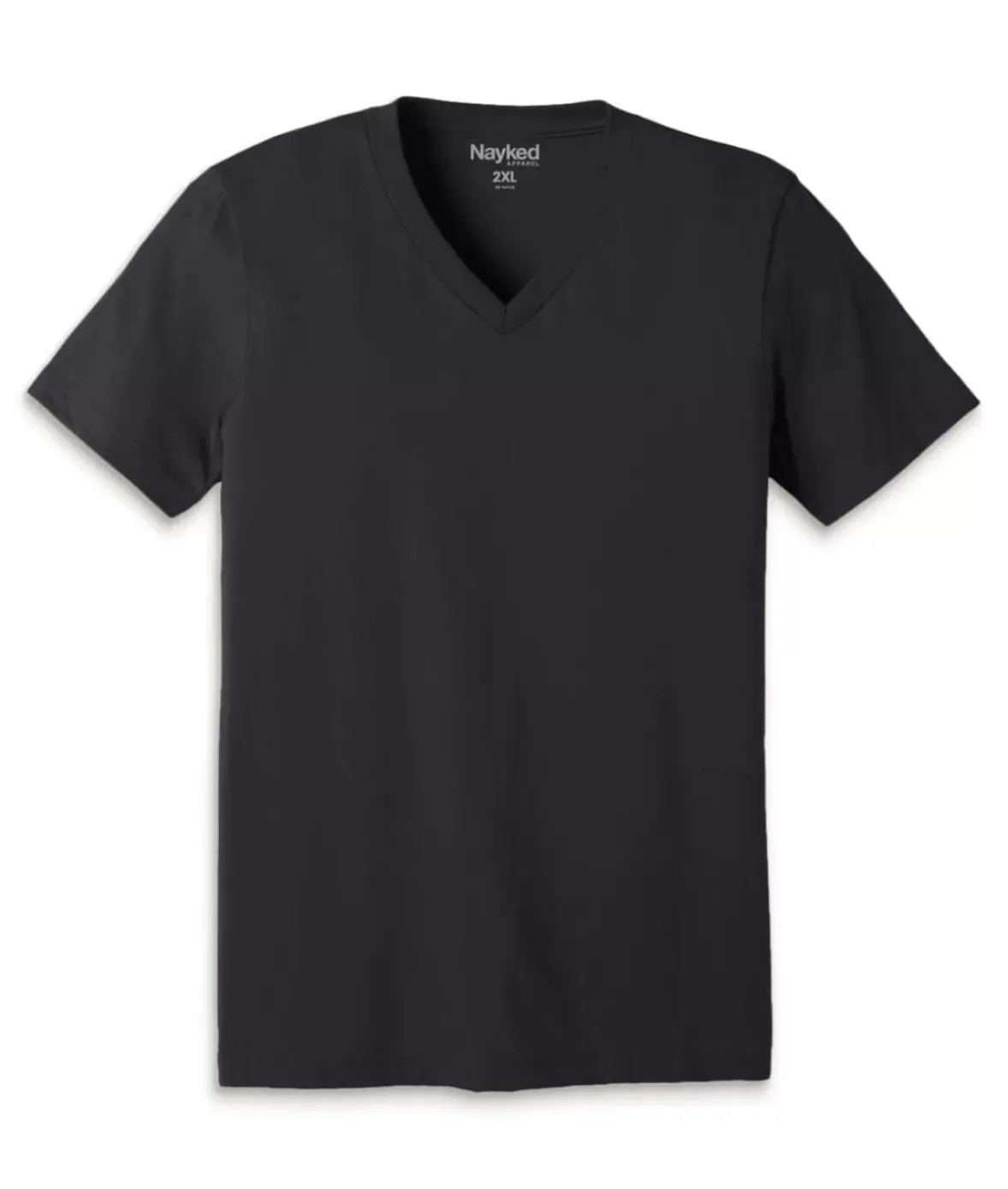 Nayked Apparel T-Shirts>Men'S Classic Cotton Big Short Sleeve V-Neck T-Shirt