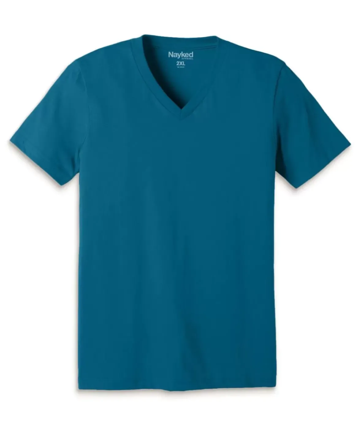 Nayked Apparel T-Shirts>Men'S Classic Cotton Big Short Sleeve V-Neck T-Shirt