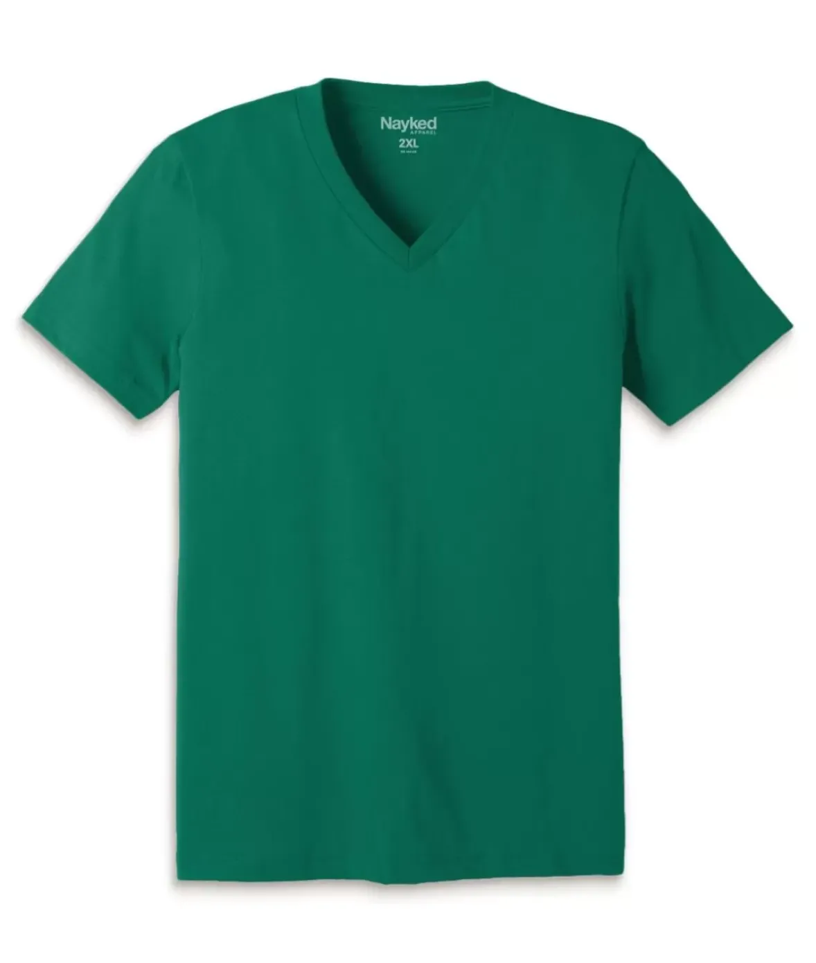 Nayked Apparel T-Shirts>Men'S Classic Cotton Big Short Sleeve V-Neck T-Shirt