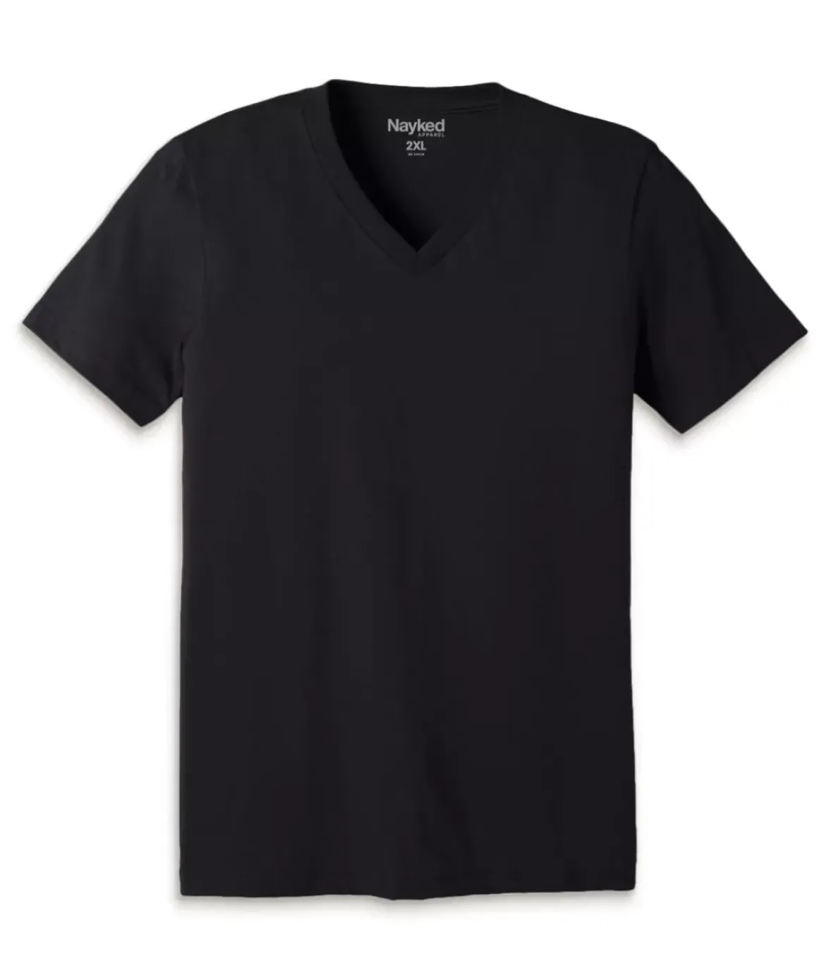 Nayked Apparel Shirts>Men'S Classic Cotton Big Short Sleeve V-Neck T-Shirt