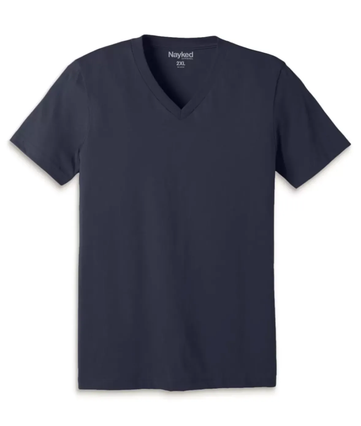 Nayked Apparel Shirts>Men'S Classic Cotton Big Short Sleeve V-Neck T-Shirt