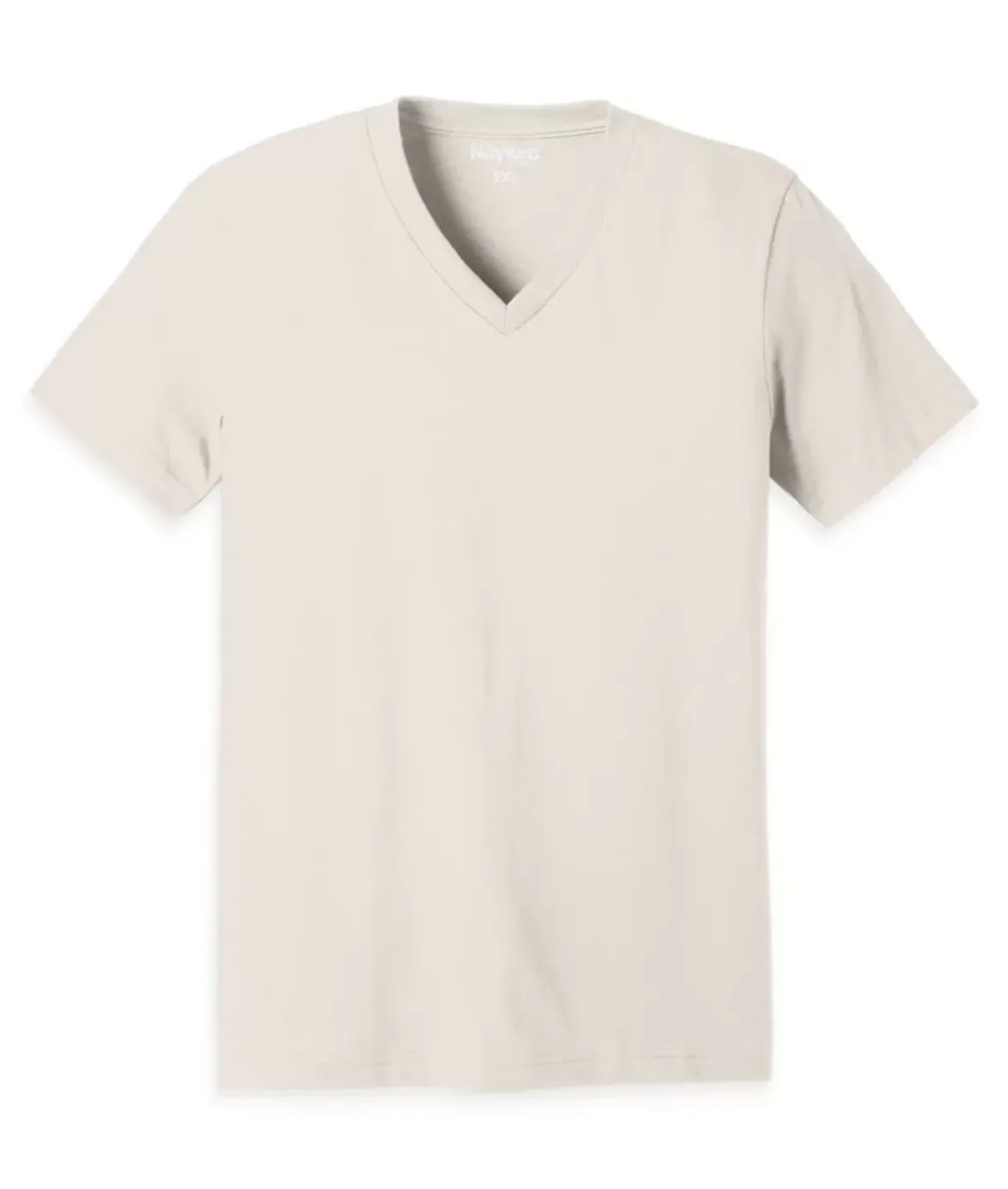 Nayked Apparel Shirts>Men'S Classic Cotton Big Short Sleeve V-Neck T-Shirt