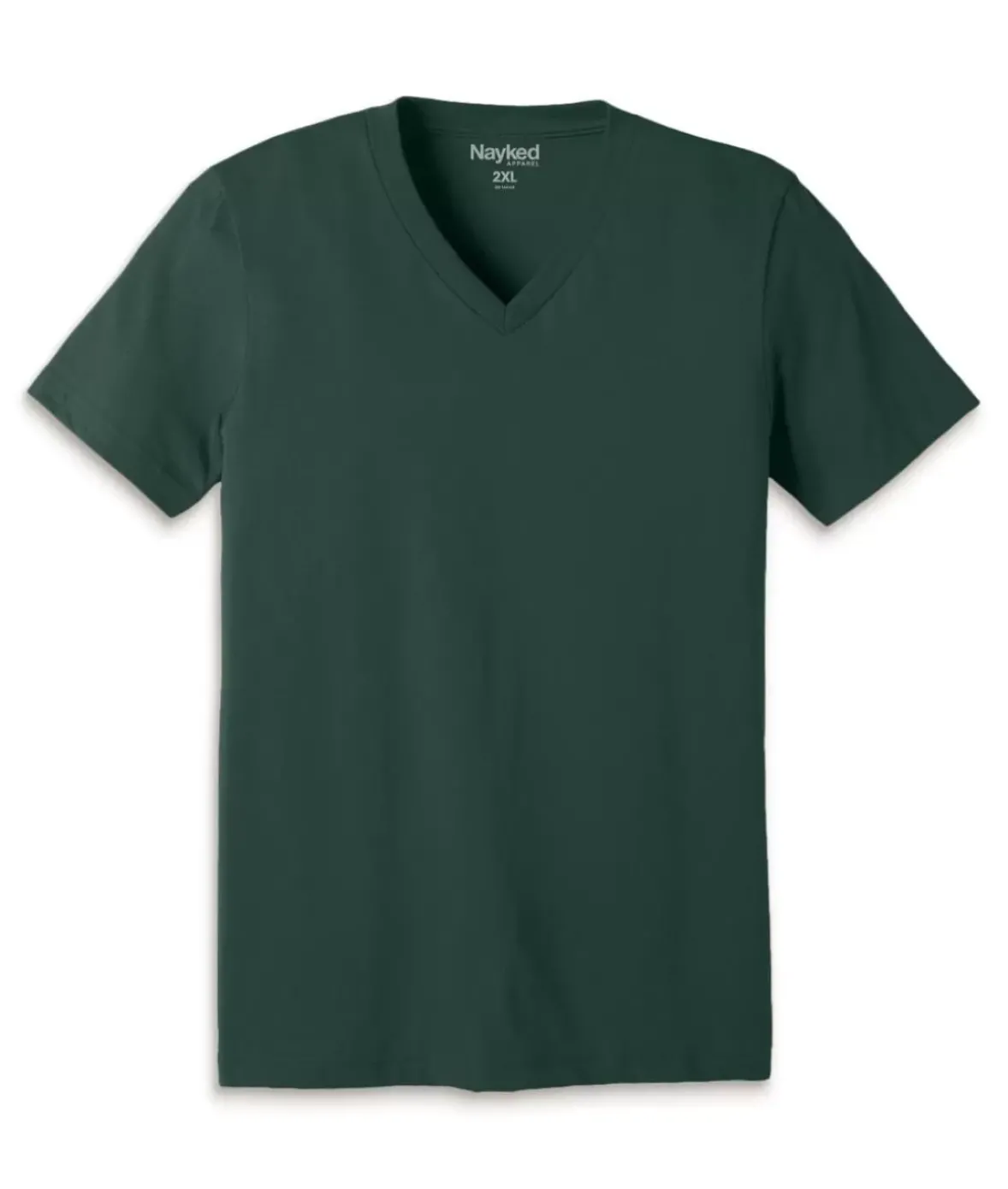 Nayked Apparel Shirts>Men'S Classic Cotton Big Short Sleeve V-Neck T-Shirt