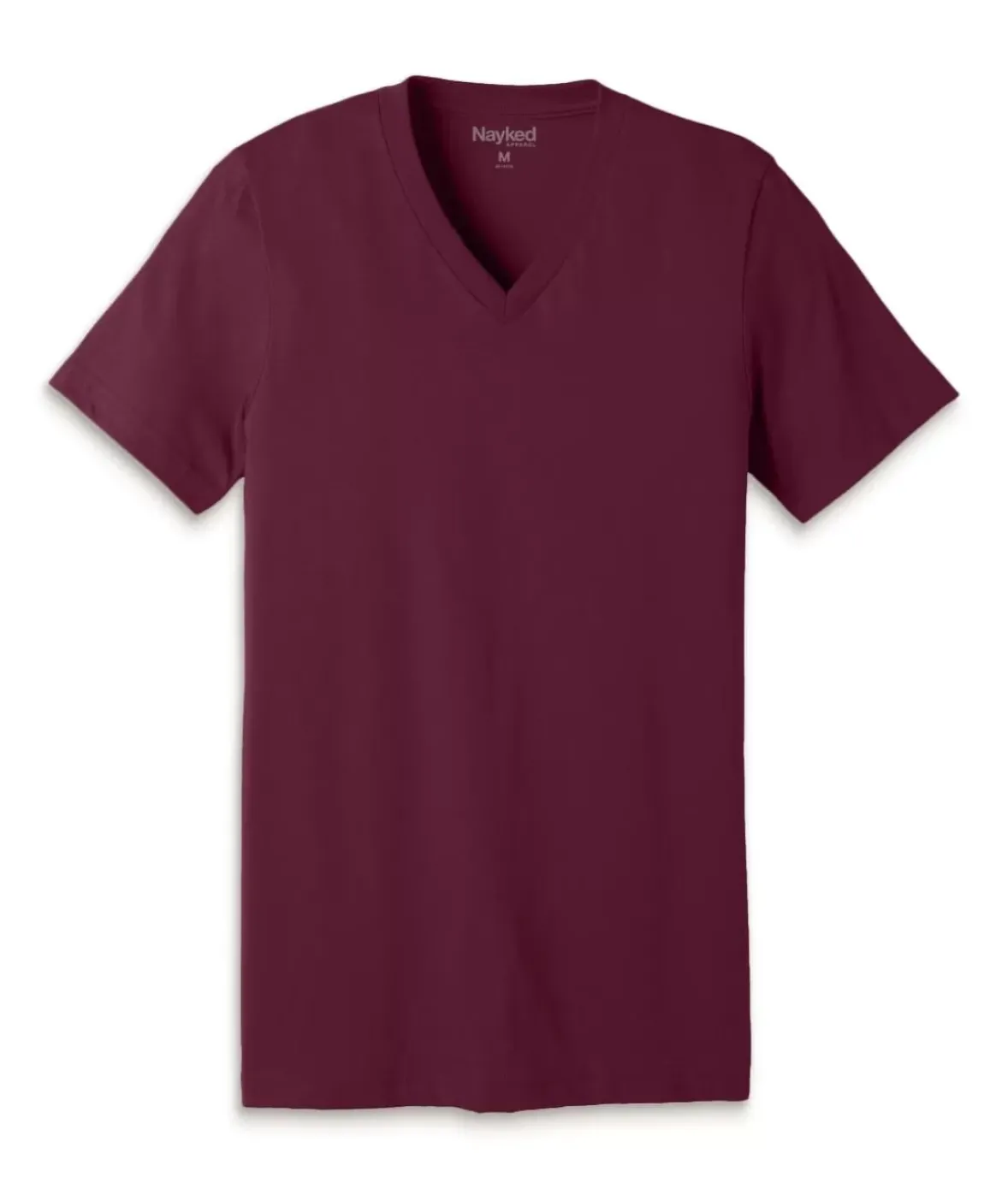 Nayked Apparel T-Shirts>Men'S Classic Cotton Short Sleeve V-Neck T-Shirt