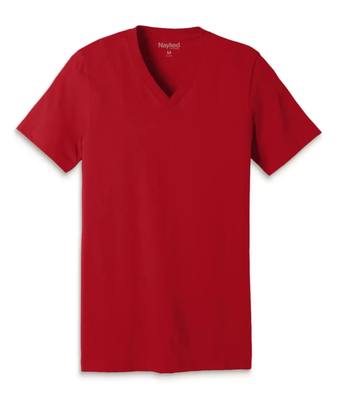 Nayked Apparel T-Shirts>Men'S Classic Cotton Short Sleeve V-Neck T-Shirt
