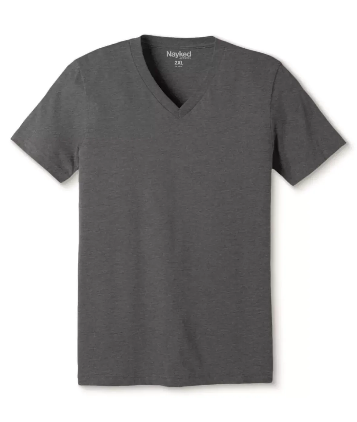 Nayked Apparel T-Shirts>Men'S Classic Soft Heathered Big Short Sleeve V-Neck T-Shirt
