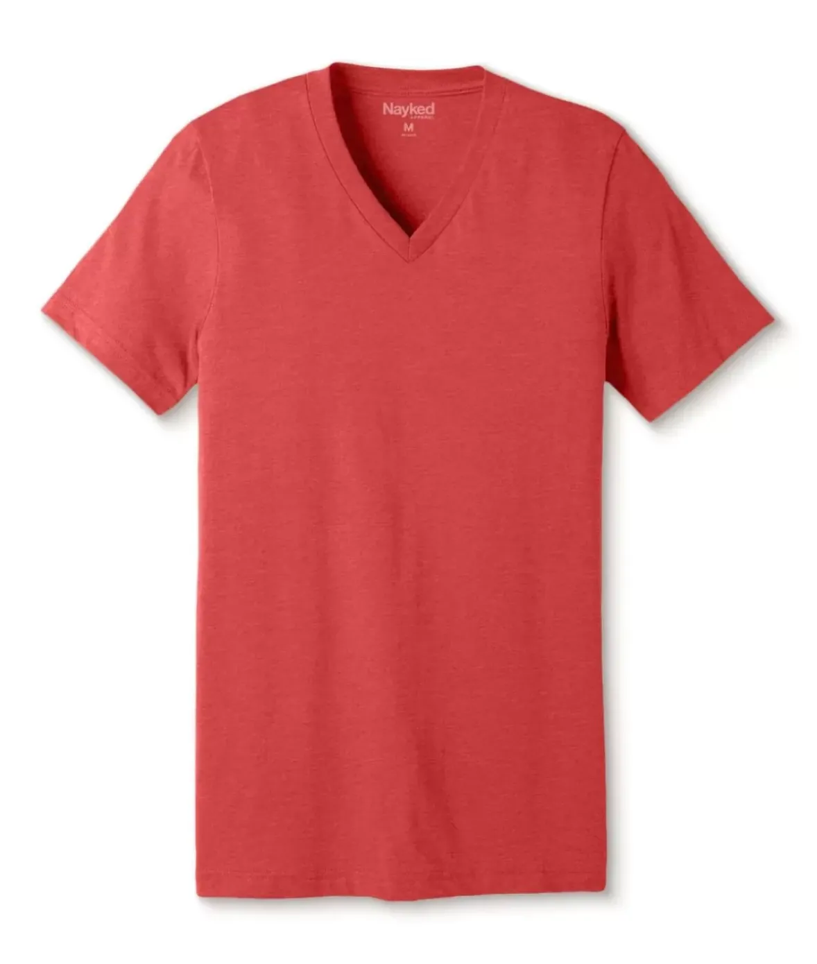 Nayked Apparel Shirts>Men'S Classic Soft Heathered Short Sleeve V-Neck T-Shirt