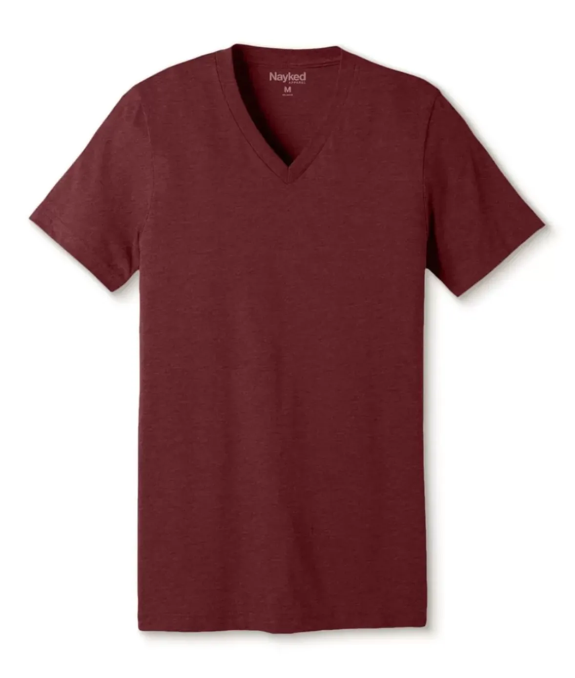 Nayked Apparel Shirts>Men'S Classic Soft Heathered Short Sleeve V-Neck T-Shirt