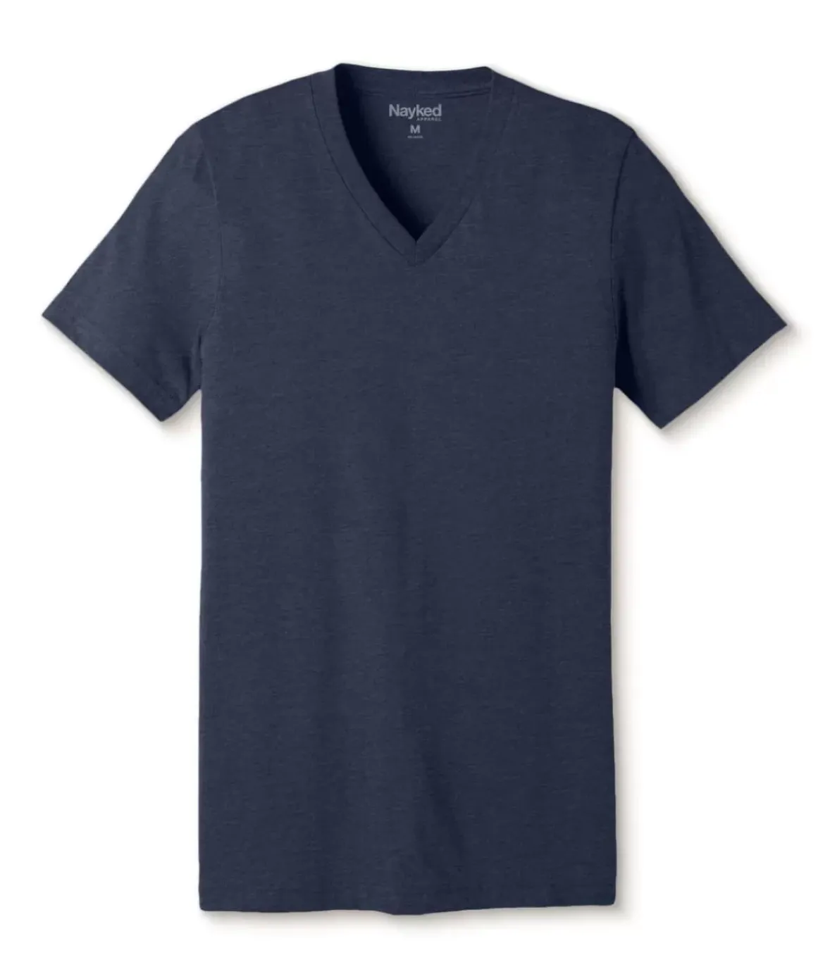 Nayked Apparel T-Shirts>Men'S Classic Soft Heathered Short Sleeve V-Neck T-Shirt
