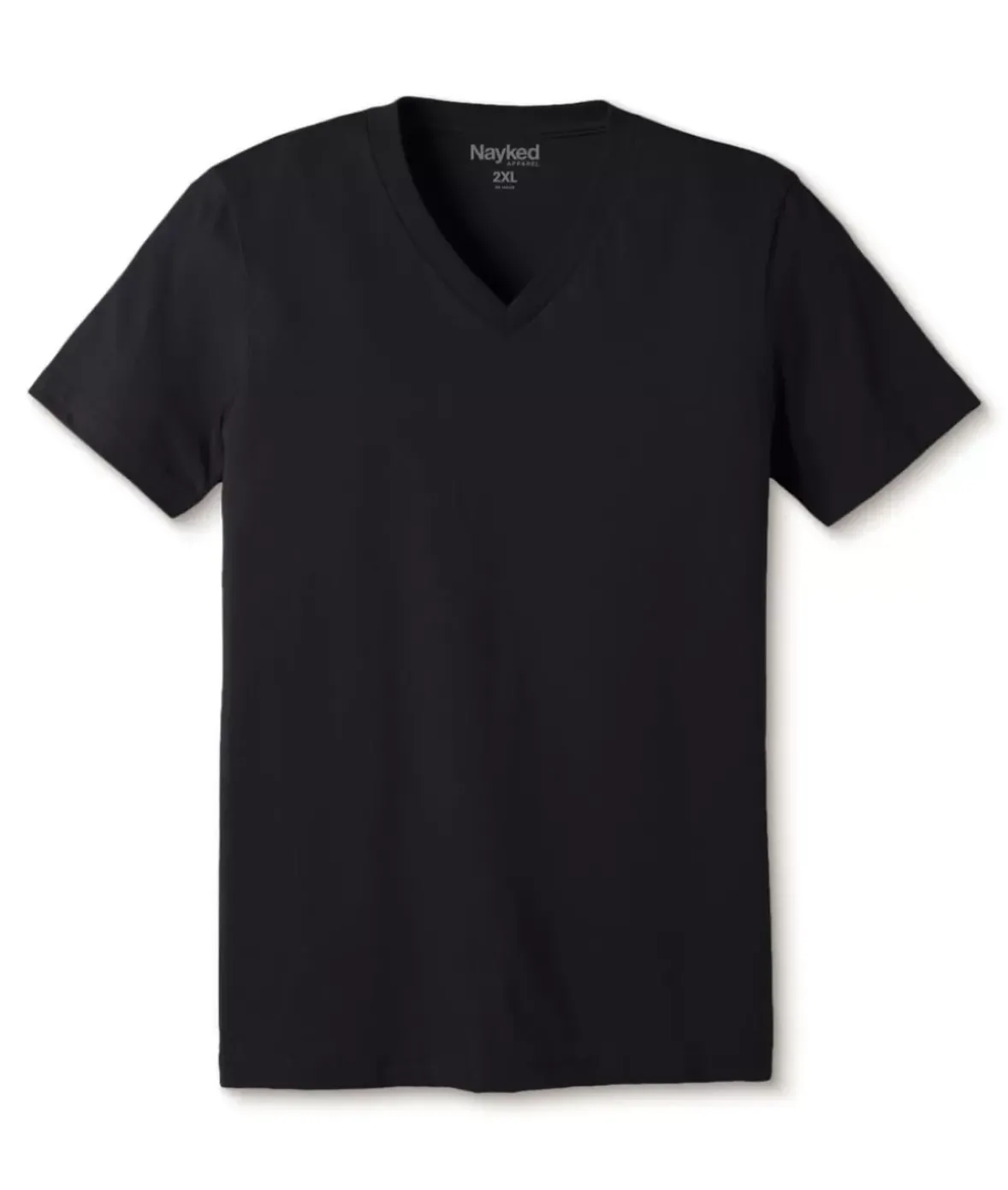 Nayked Apparel Shirts>Men'S Classic Soft Heathered Big Short Sleeve V-Neck T-Shirt