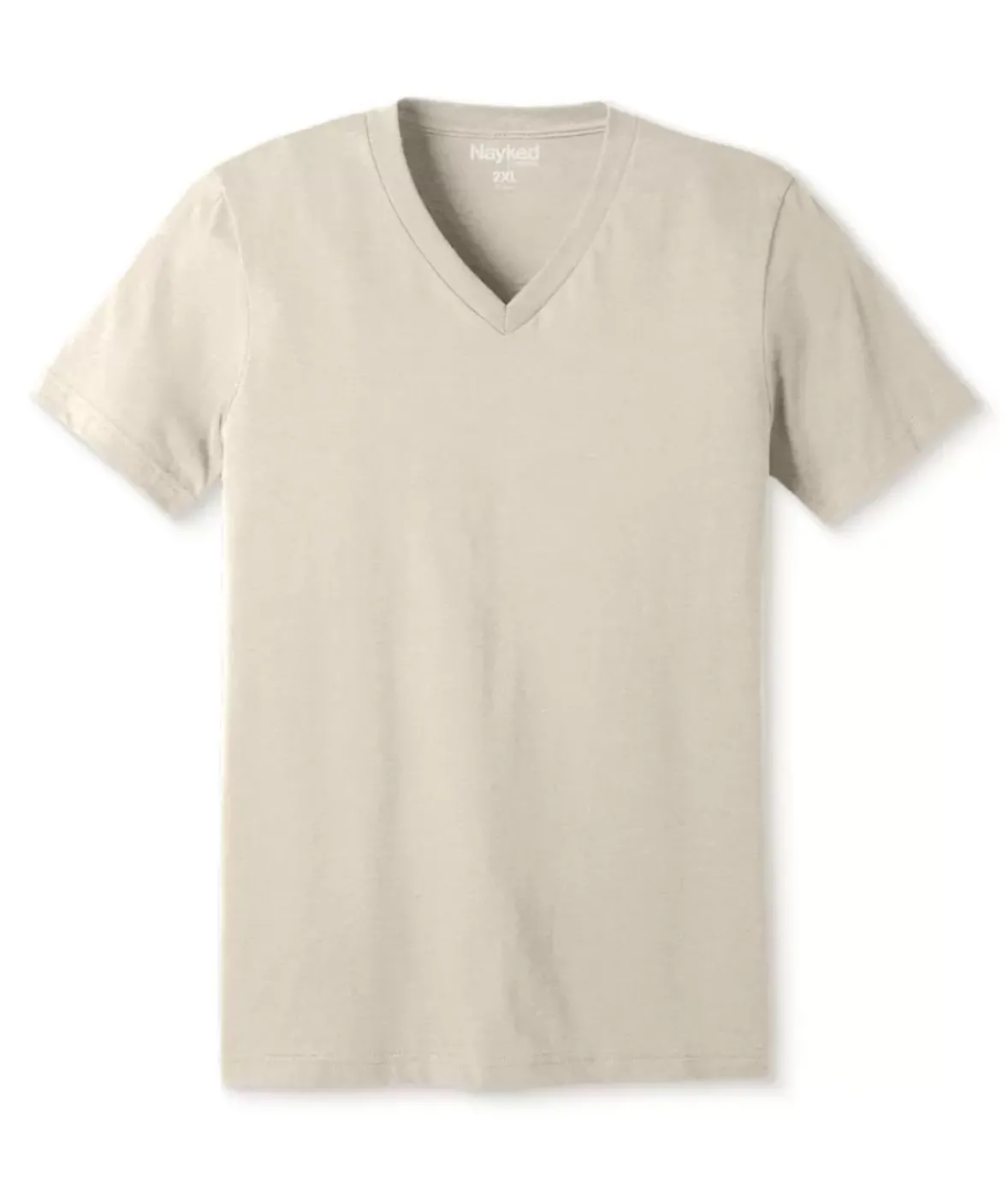 Nayked Apparel Shirts>Men'S Classic Soft Heathered Big Short Sleeve V-Neck T-Shirt