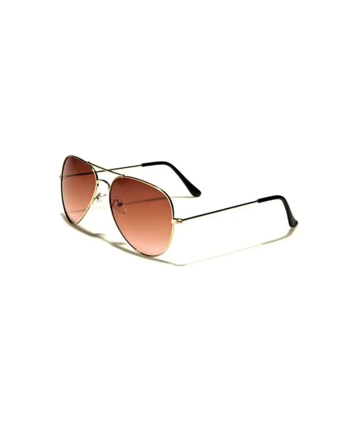 Nayked Apparel Accessories>Men'S Gold Aviator Sunglasses, Lifetime Guarantee