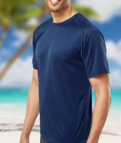 Nayked Apparel Swim>Men'S Islander Performance Upf Short Sleeve T-Shirt