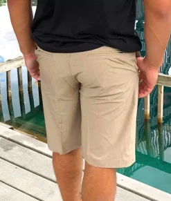 Nayked Apparel Swim>Men'S Khaki Hybrid Stretch Short