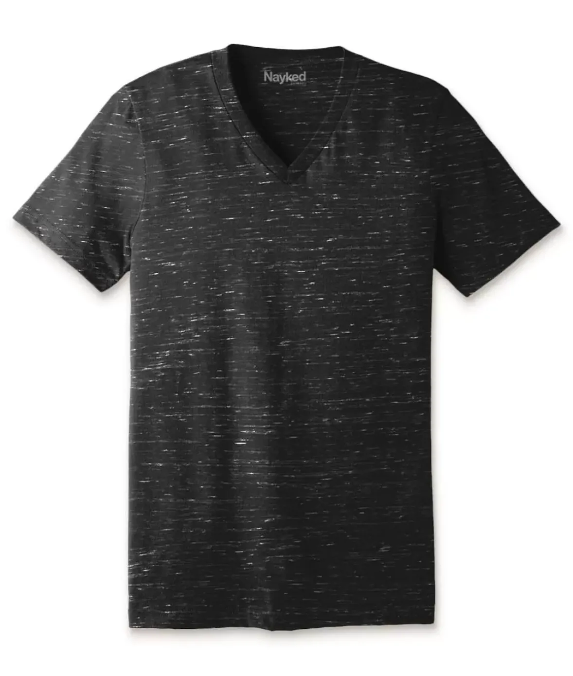 Nayked Apparel T-Shirts>Men'S Marbled Jersey V-Neck T-Shirt