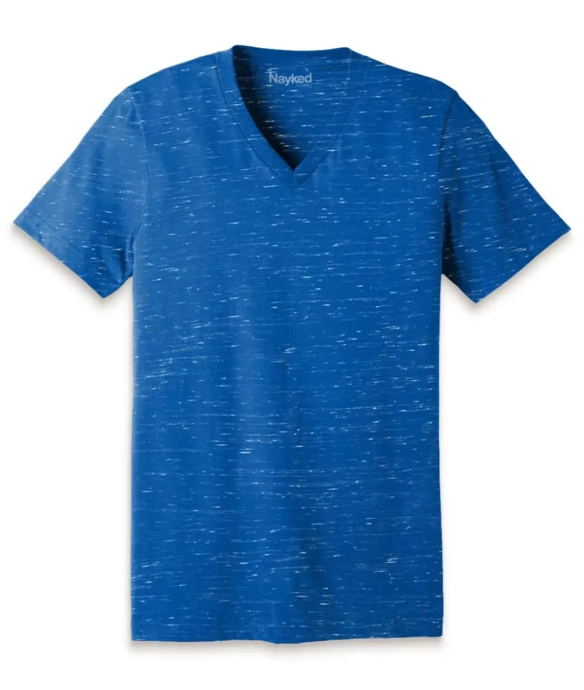 Nayked Apparel T-Shirts>Men'S Marbled Jersey V-Neck T-Shirt