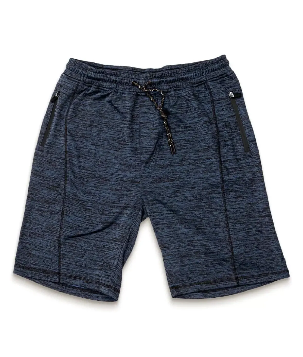 Nayked Apparel Workout Wear>Men'S Midweight Tech Fleece Active Shorts Heather Navy