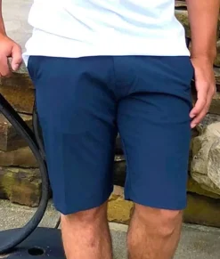 Nayked Apparel Bottoms>Men'S Navy Hybrid Stretch Short/Discontinued
