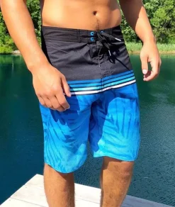 Nayked Apparel Bottoms>Men'S Palm Tree Board Short/Discontinued