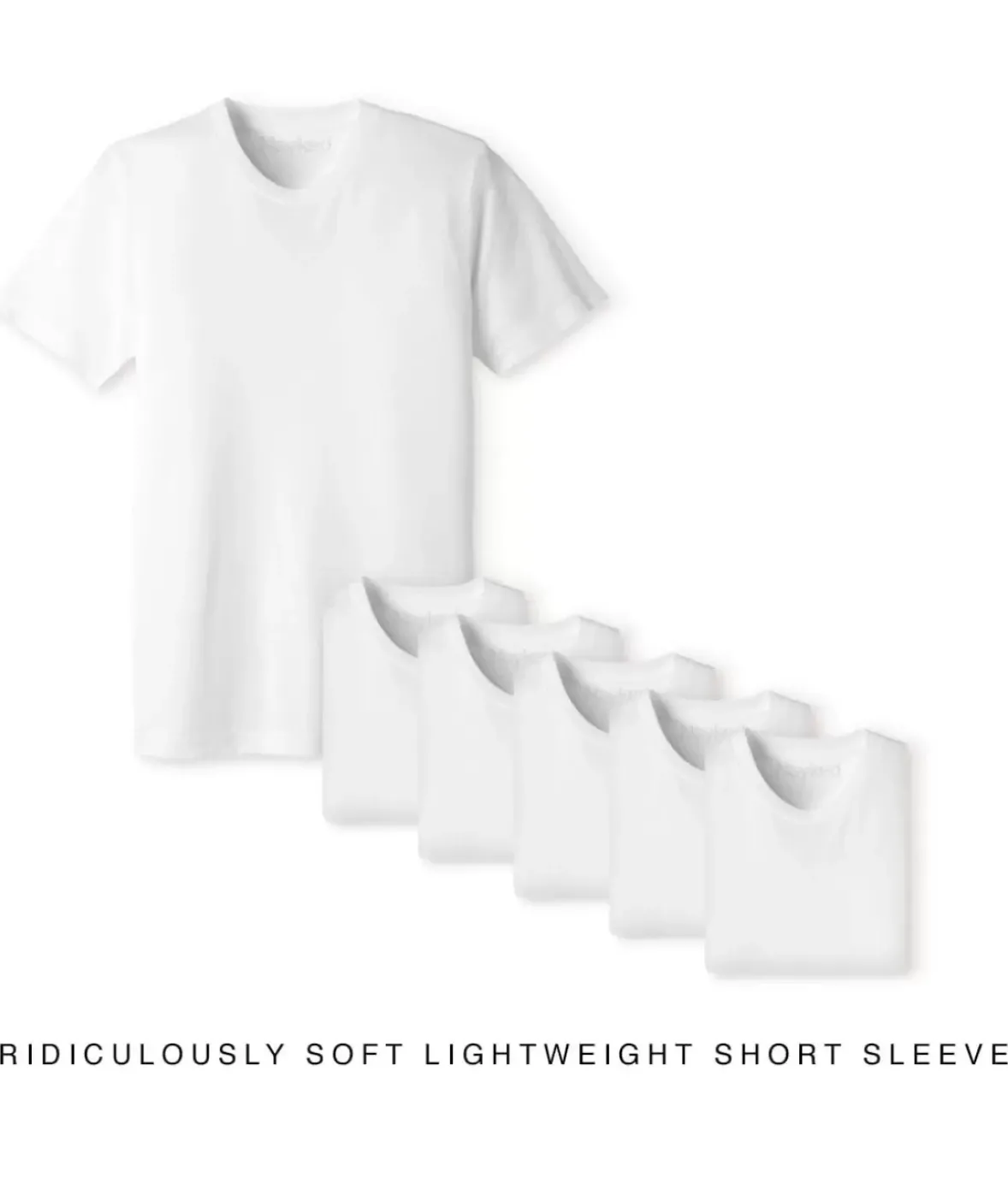 Nayked Apparel T-Shirt Packs>Men'S 6Pk Ridiculously Soft Lightweight Crew Neck T-Shirt
