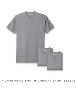 Nayked Apparel T-Shirt Packs>Men'S 3Pk Ridiculously Soft Midweight Crew T-Shirt