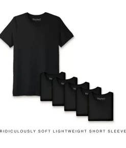 Nayked Apparel T-Shirts>Men'S 6Pk Ridiculously Soft Lightweight Crew Neck T-Shirt