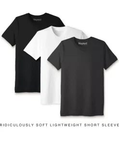 Nayked Apparel T-Shirt Packs>Men'S 3Pk Ridiculously Soft Lightweight Crew Neck T-Shirt Favorites