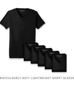 Nayked Apparel T-Shirts>Men'S 6Pk Ridiculously Soft Lightweight V-Neck T-Shirt