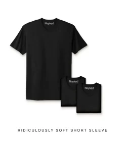 Nayked Apparel T-Shirt Packs>Men'S 3Pk Ridiculously Soft Short Sleeve Crew Neck 100% Cotton T-Shirt