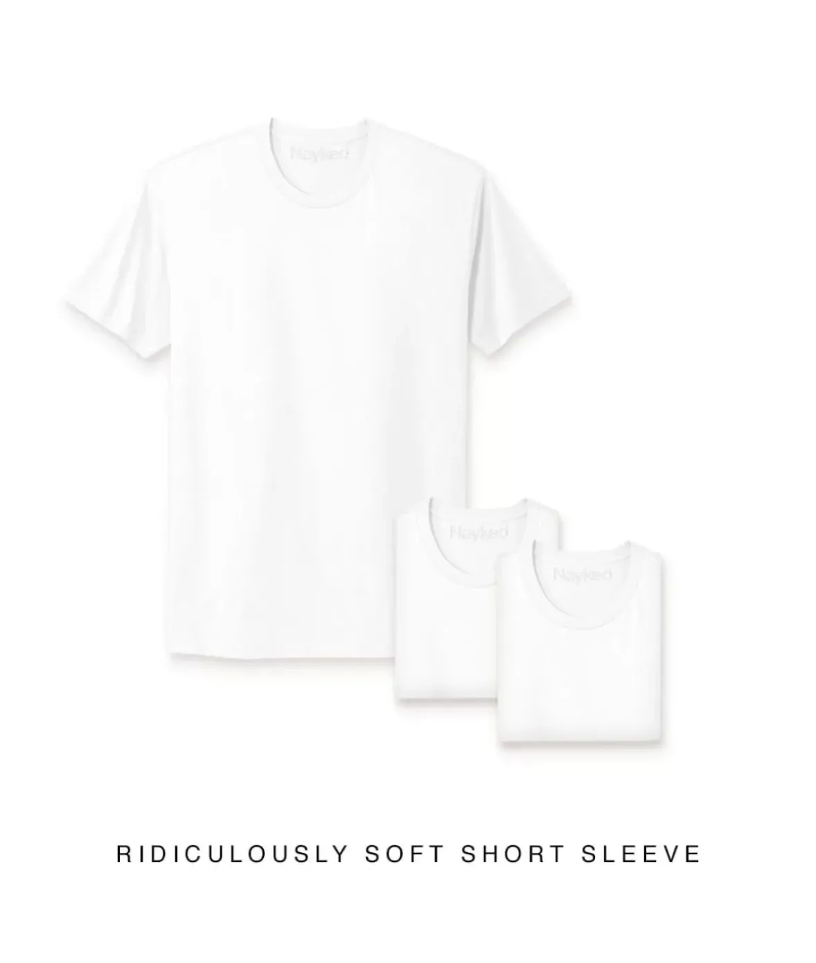 Nayked Apparel T-Shirt Packs>Men'S 3Pk Ridiculously Soft Short Sleeve Crew Neck 100% Cotton T-Shirt