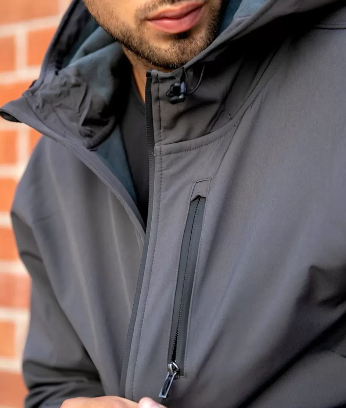 Nayked Apparel Outerwear>Men'S Poly-Tech Soft Shell Jacket