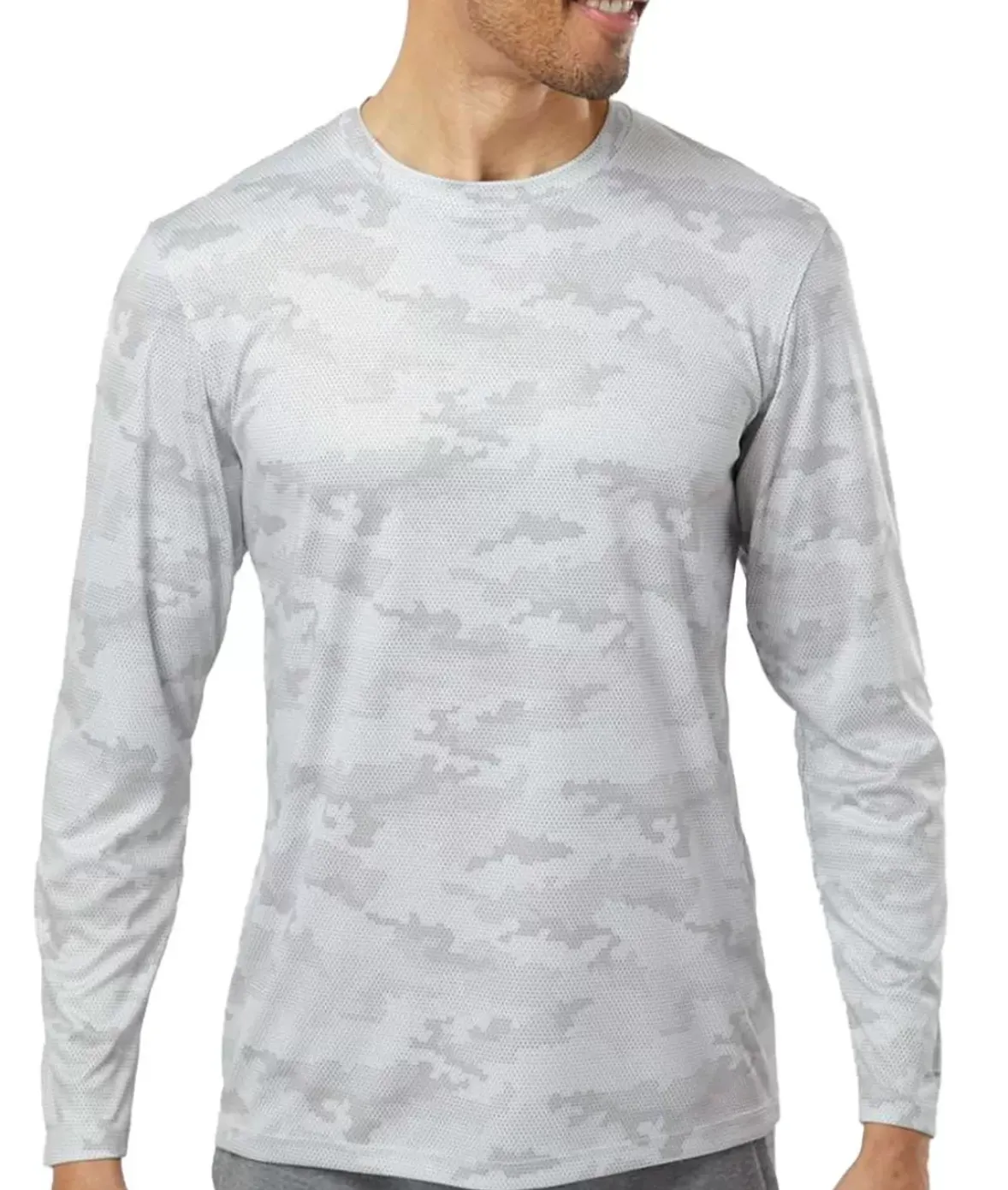 Nayked Apparel Shirts>Men'S Pompano Performance Upf Camo Long Sleeve T-Shirt