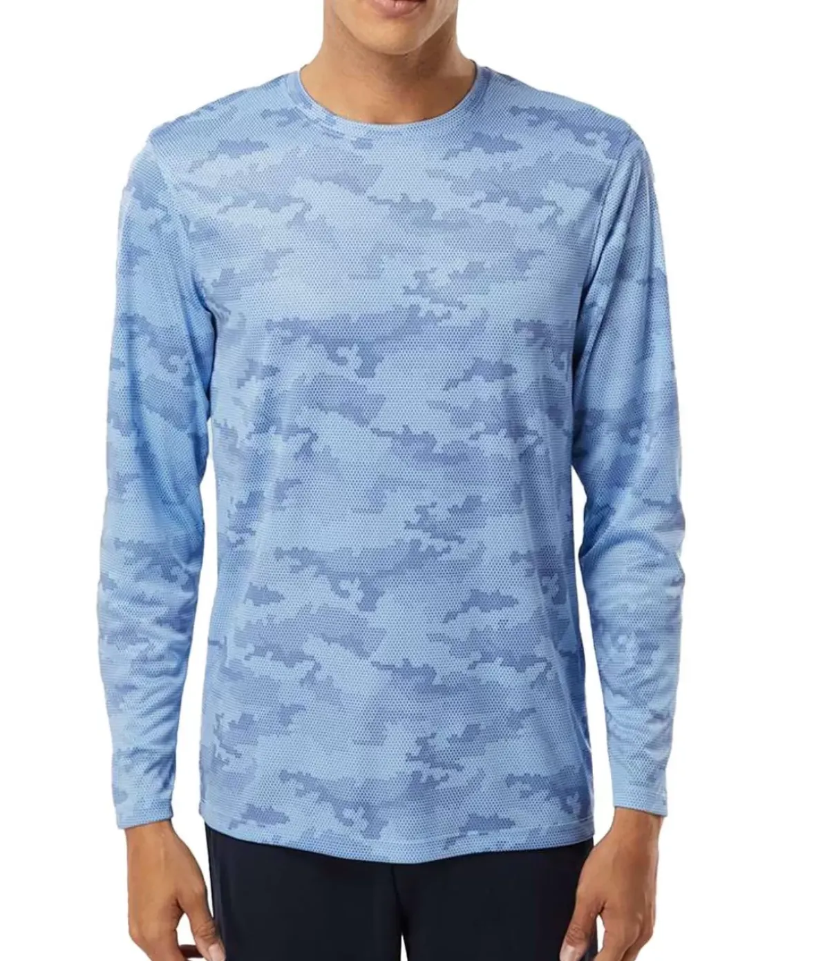Nayked Apparel Shirts>Men'S Pompano Performance Upf Camo Long Sleeve T-Shirt