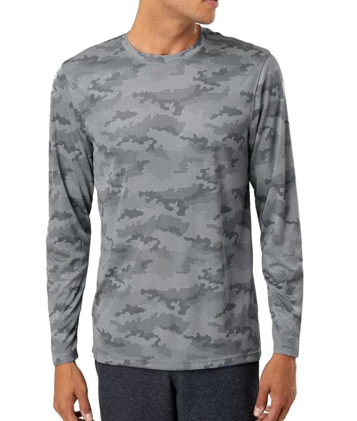 Nayked Apparel Shirts>Men'S Pompano Performance Upf Camo Long Sleeve T-Shirt