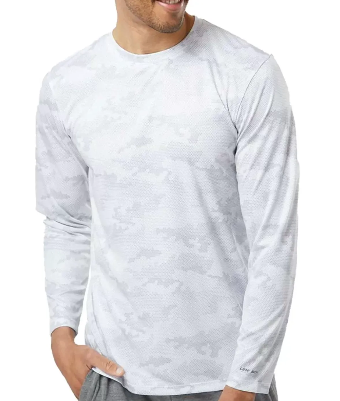 Nayked Apparel Shirts>Men'S Pompano Performance Upf Camo Long Sleeve T-Shirt