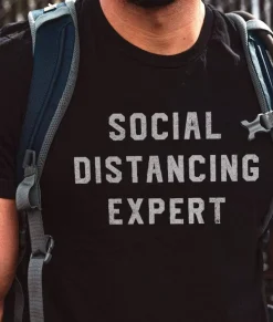 Nayked Apparel T-Shirts>Men'S Ridiculously Soft 100% Cotton Graphic Tee | Social Distancing Expert