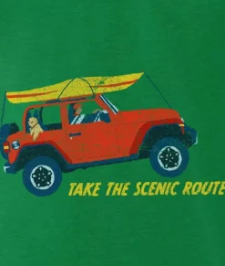Nayked Apparel T-Shirts>Men'S Ridiculously Soft 100% Cotton Graphic Tee | Take The Scenic Route
