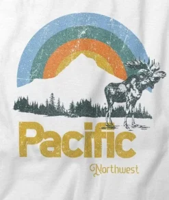 Nayked Apparel Shirts>Men'S Ridiculously Soft Big Graphic T-Shirt | Pacific Northwest
