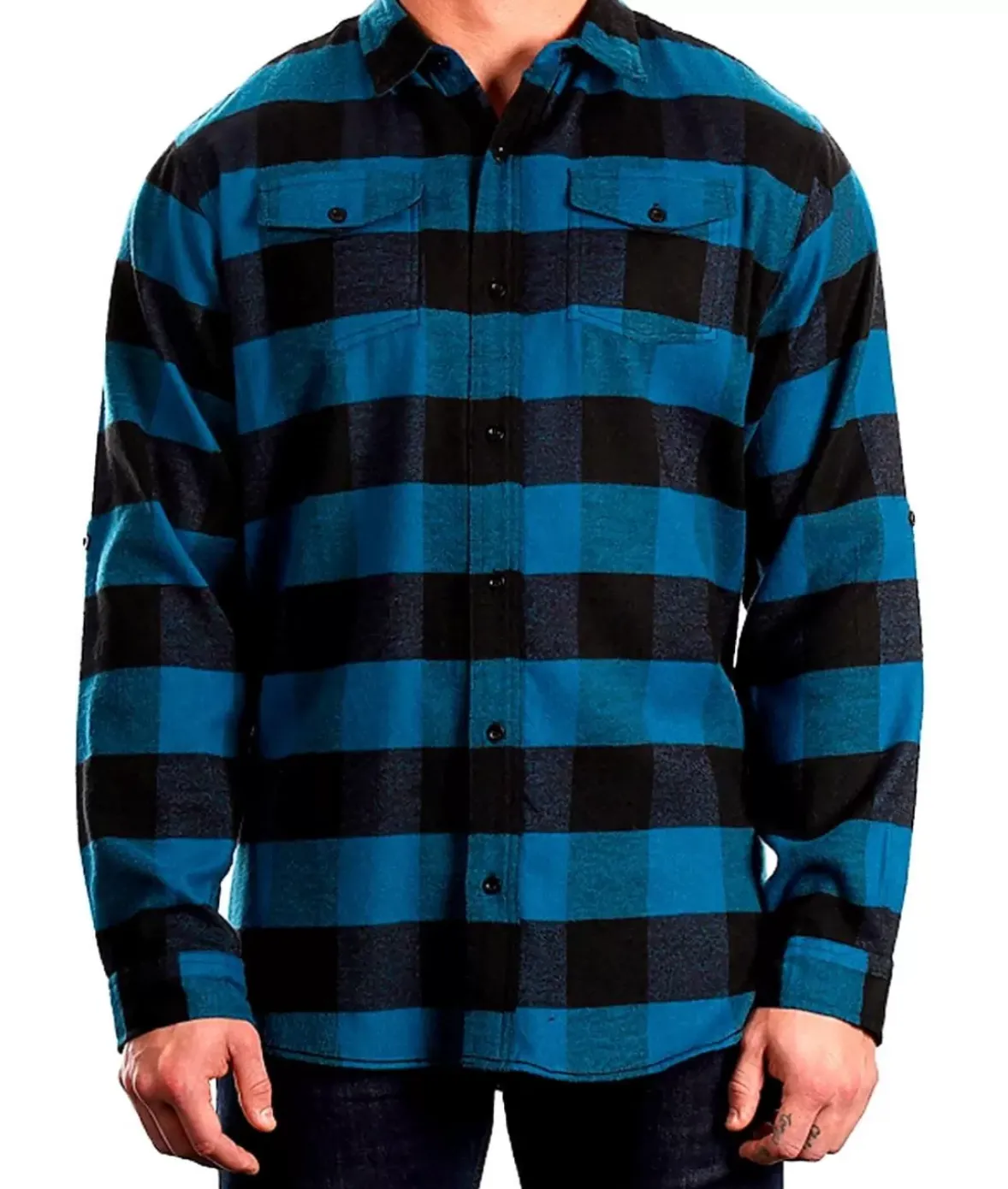 Nayked Apparel Shirts>Men'S Ridiculously Soft Button Down Plaid Flannel Shirt